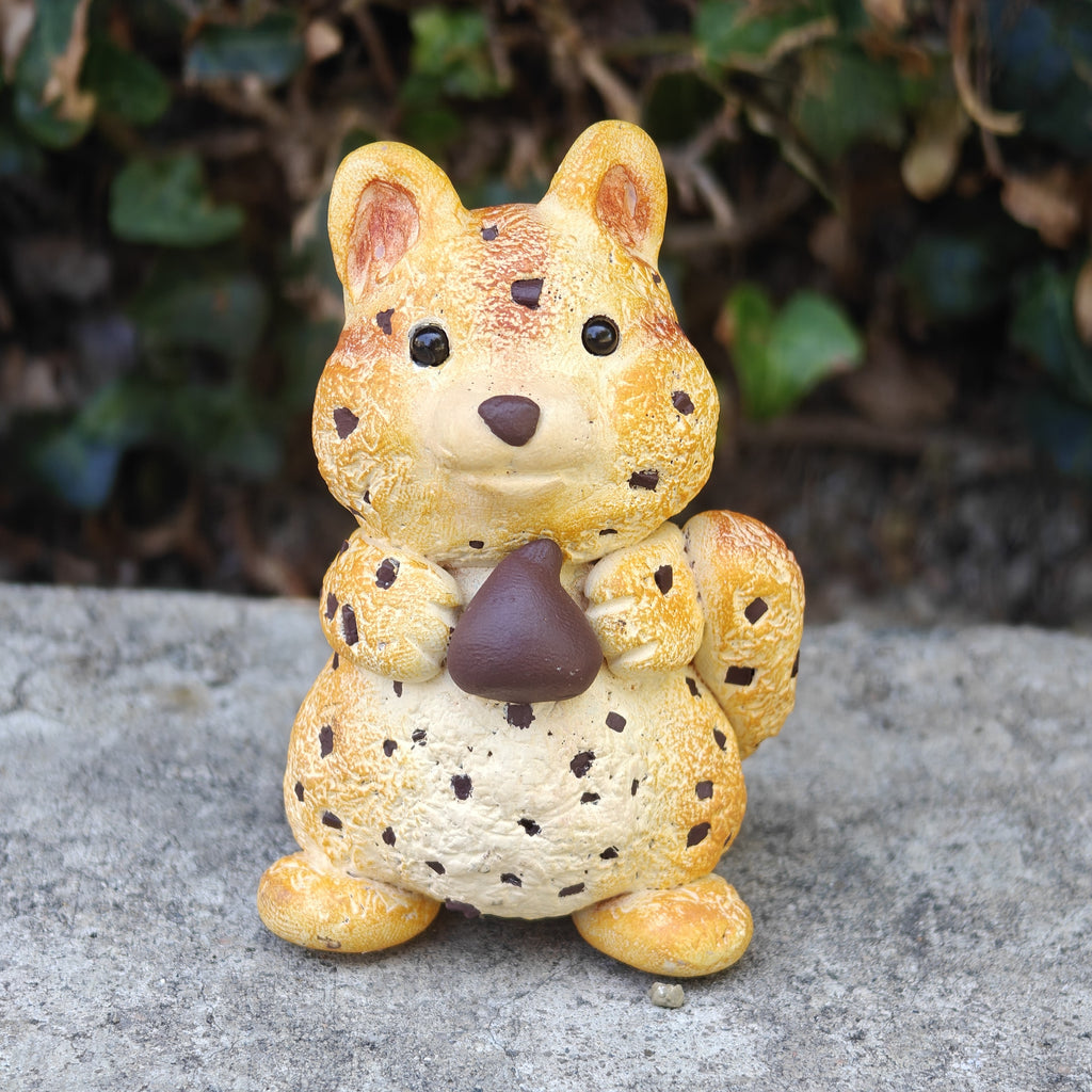 Chocolate Chipmunk Cookie Figurine