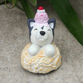 Baked Alaskan Malamute Figurine