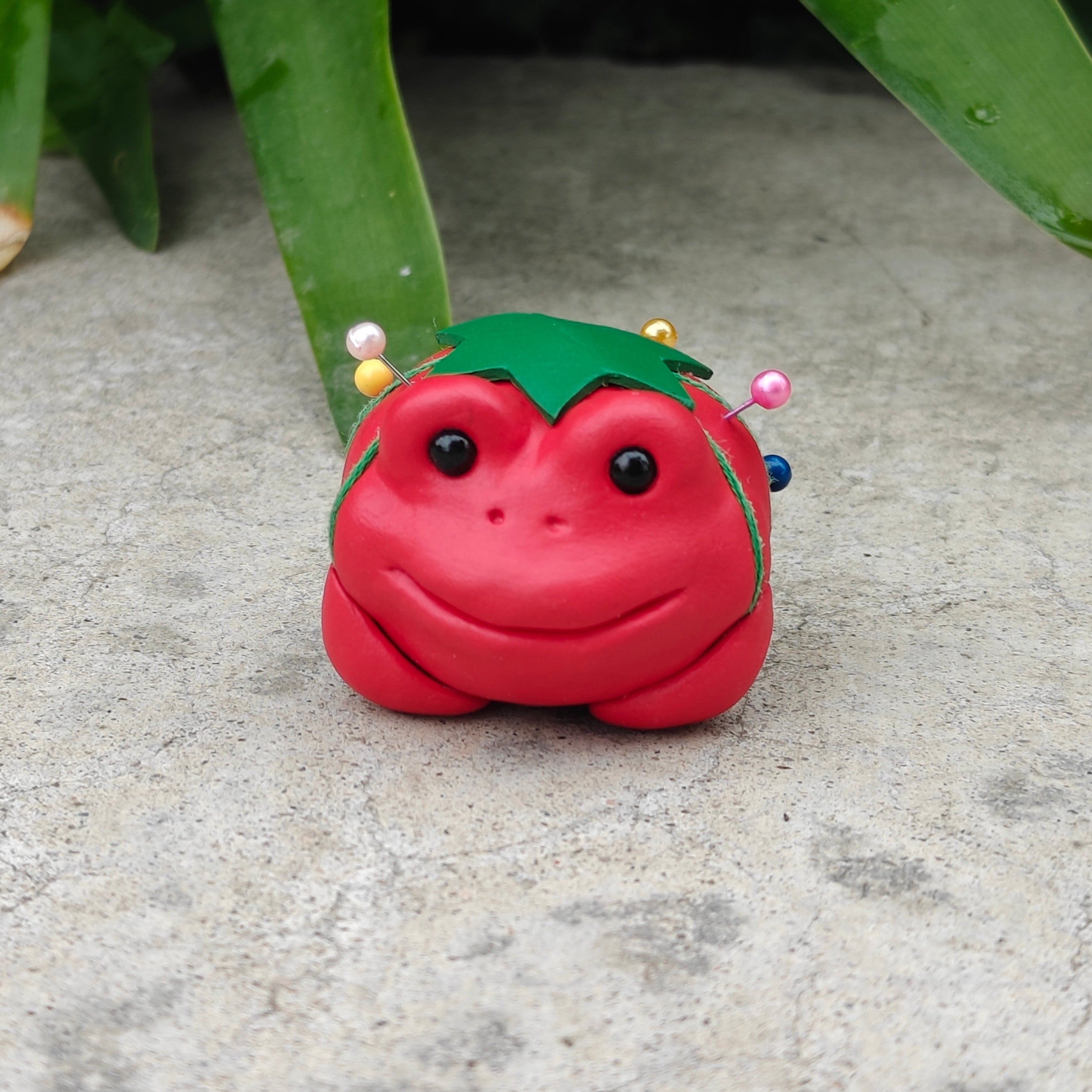 Tomatoad Pin Cushion Figurine