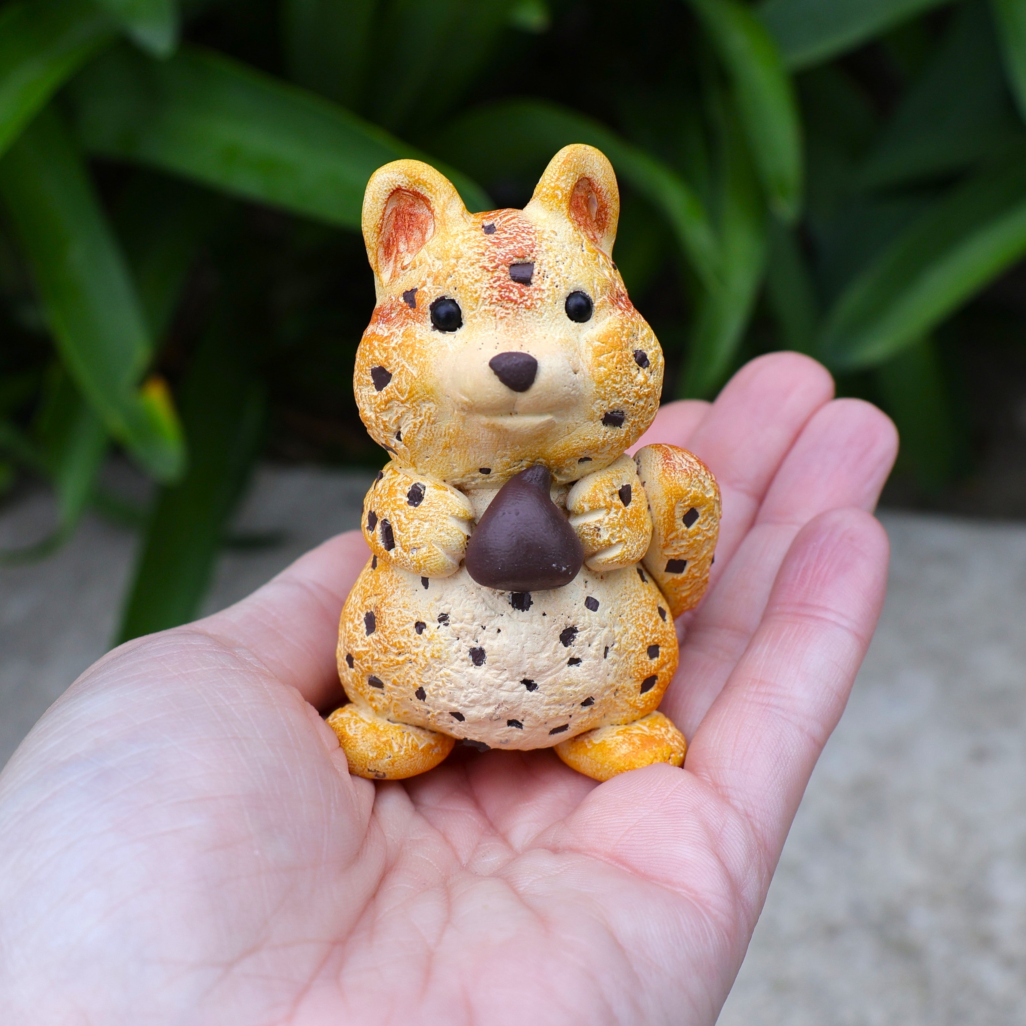 Chocolate Chipmunk Cookie Figurine