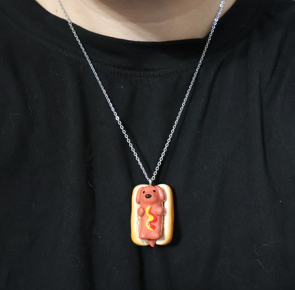Hot Dog Dog Keychain/Necklace