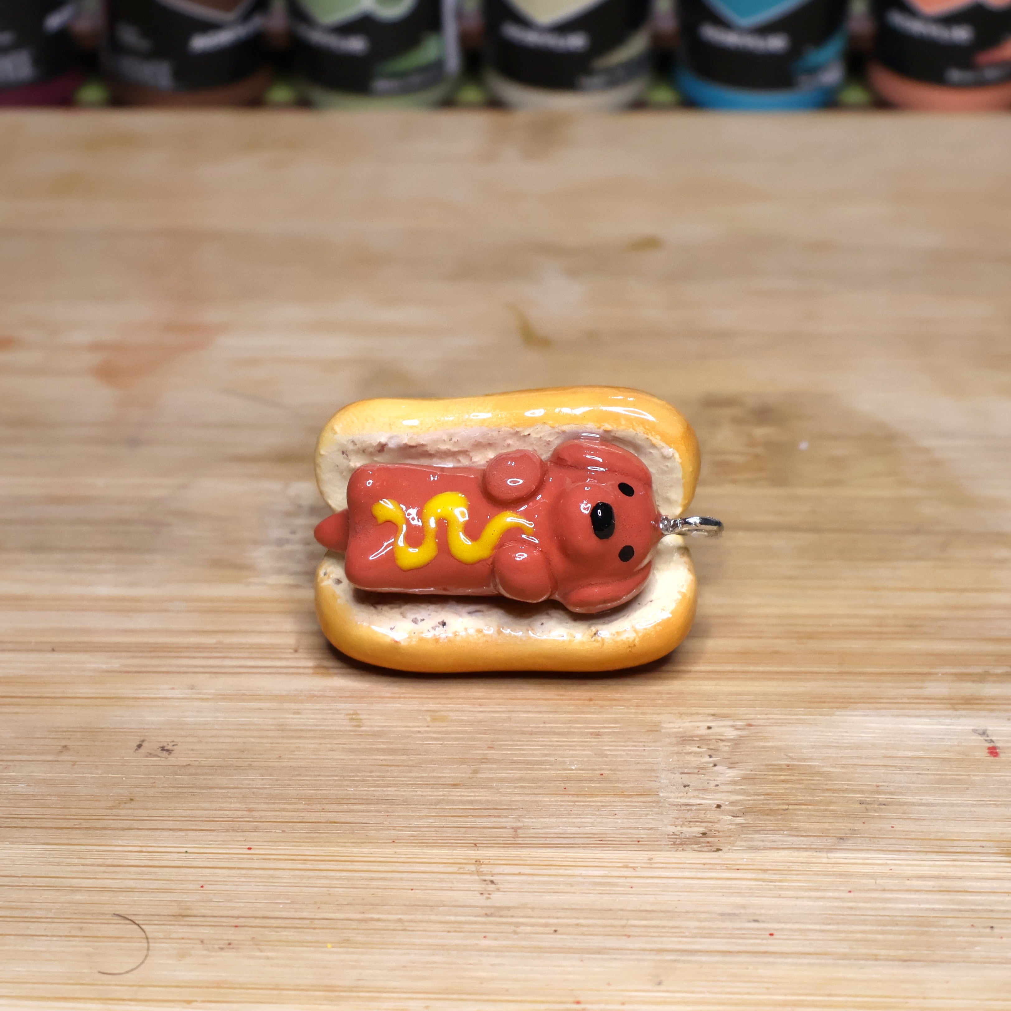 Hot Dog Dog Keychain/Necklace