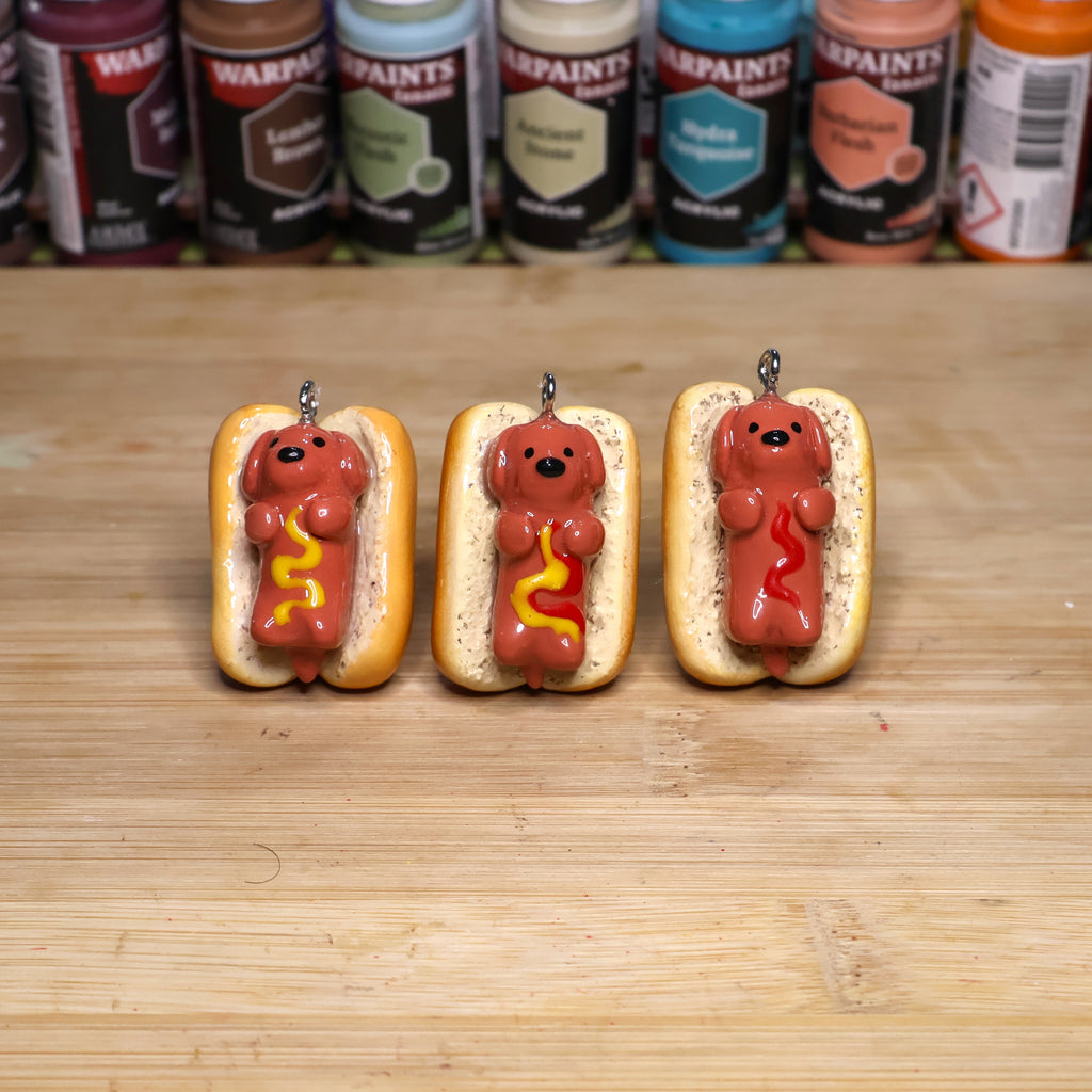 Hot Dog Dog Keychain/Necklace