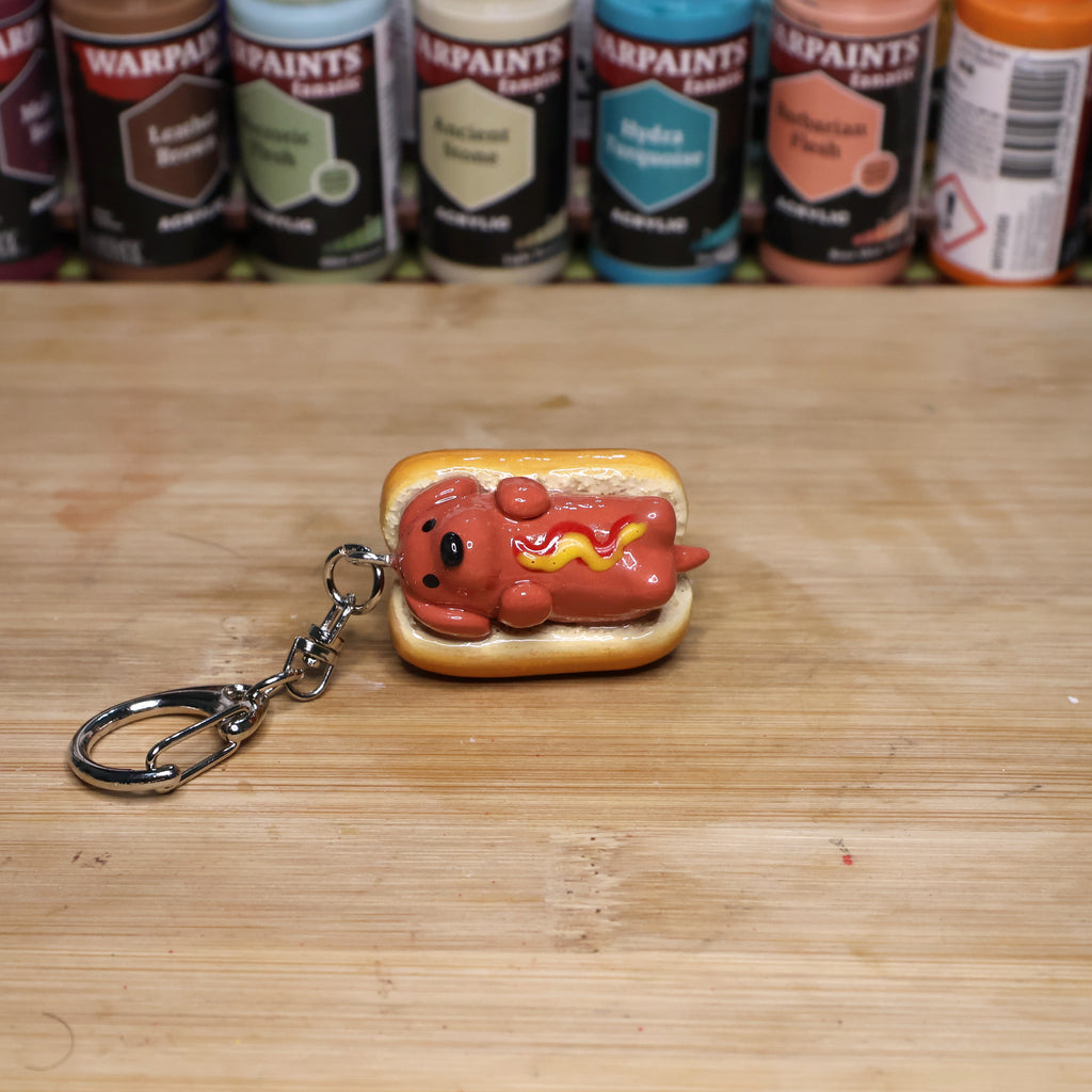 Hot Dog Dog Keychain/Necklace