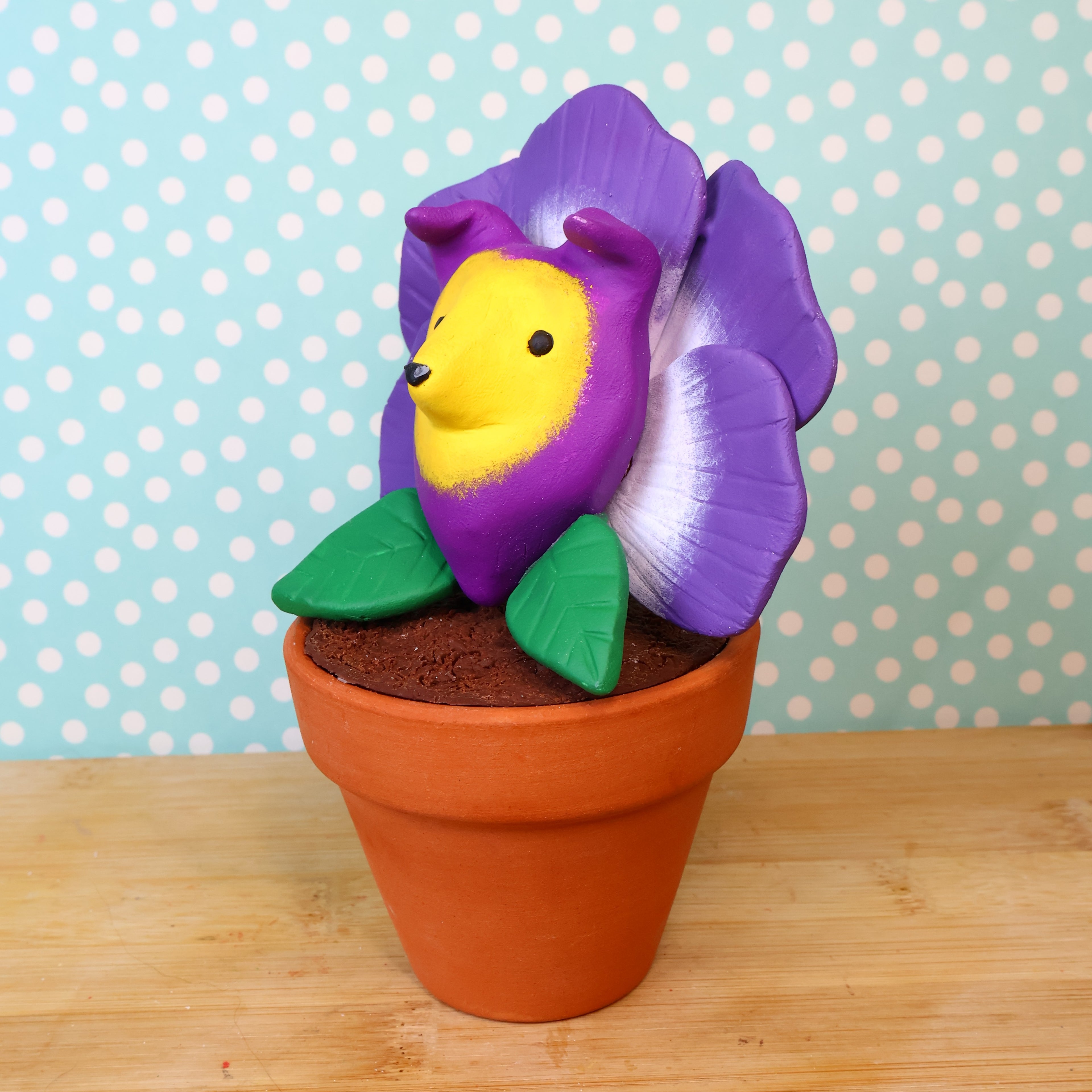 Collie Flower Figurine
