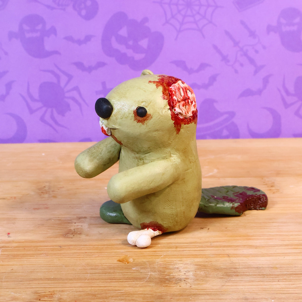 Zombeaver Figurine