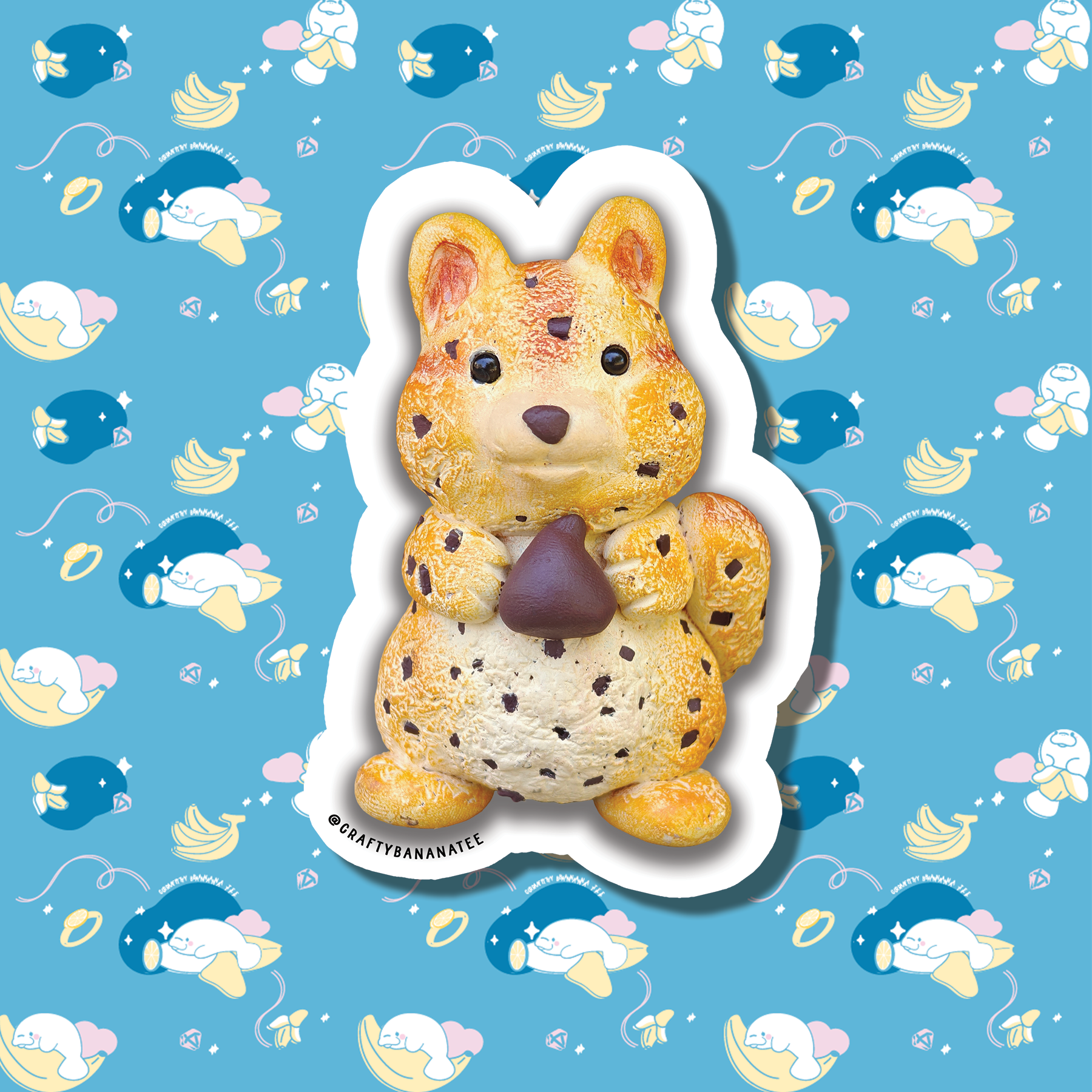 Chocolate Chipmunk Cookie Sticker