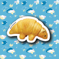 Croissarmadillo Sticker