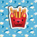 Frenchie Fries Sticker