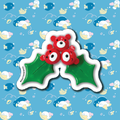 Holly Bearries Sticker