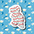 Lil Debbie Christmas Tree Rex Sticker