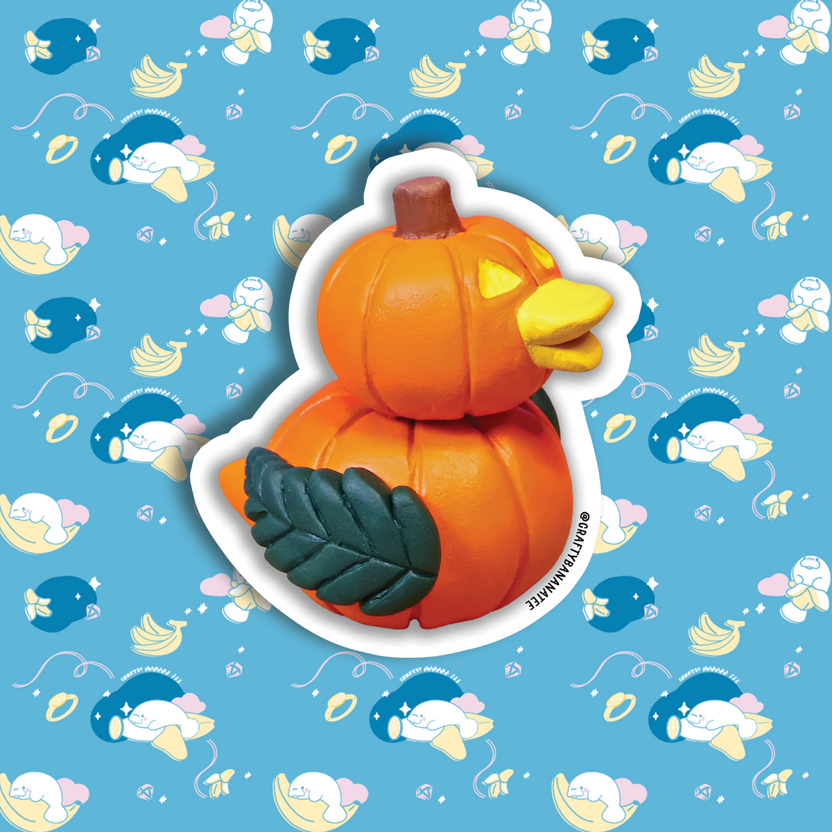 Quack-O'-Lantern Sticker