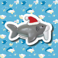 Santa Jaws Sticker