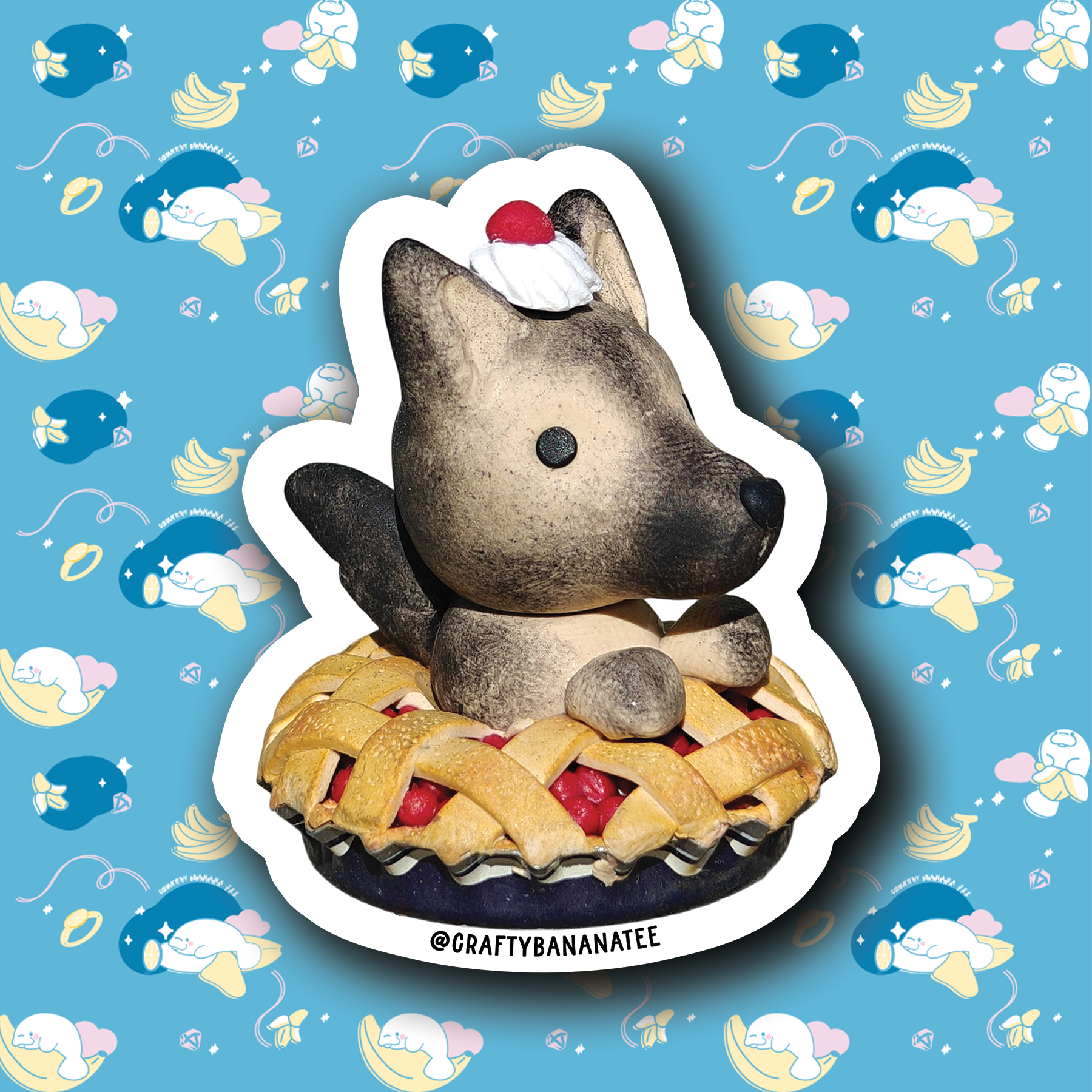 German Shepherds Pie Sticker