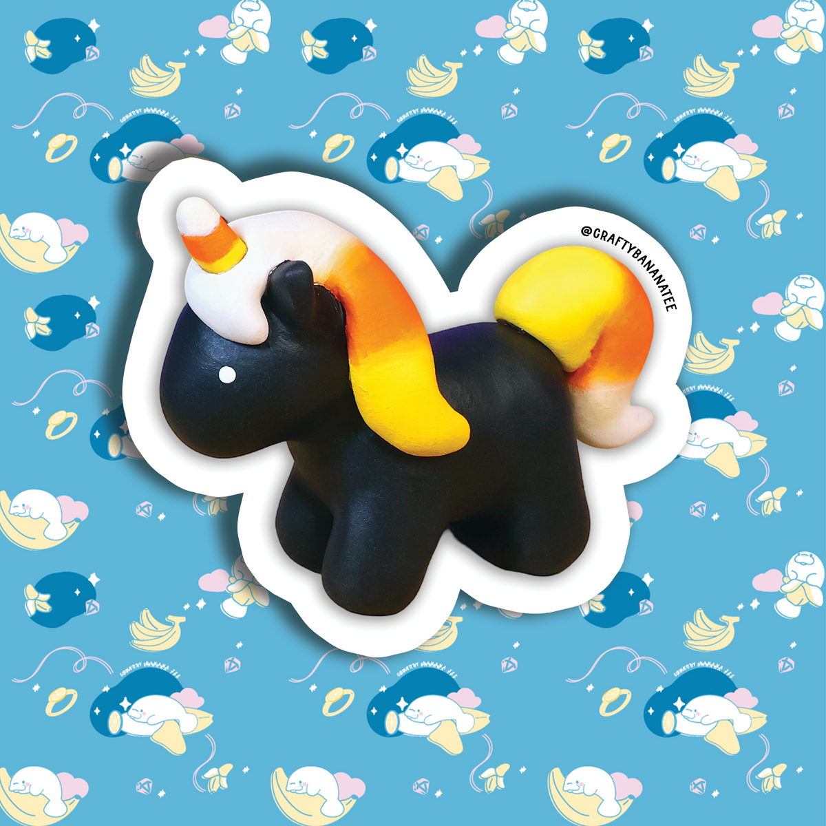 Uni-candy-corn Sticker