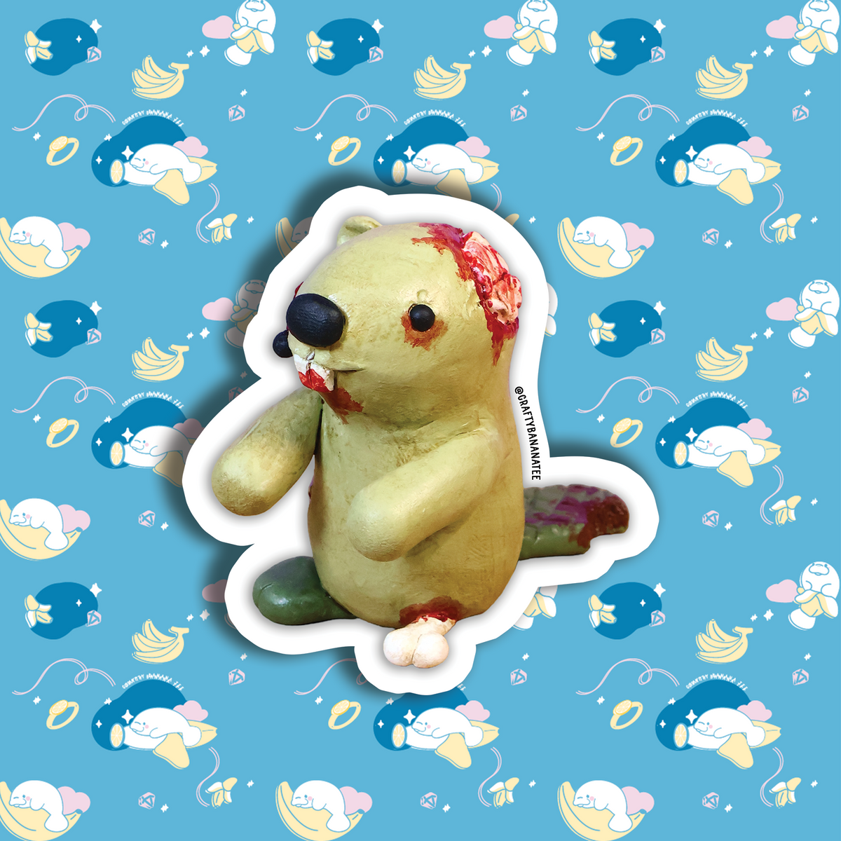 Zombeaver Sticker